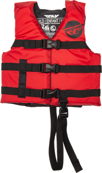 FLY RACING Child Flotation Vest Red/Black - Part Number 221-30322