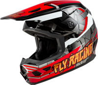 FLY RACING Youth Kinetic Scorched Helmet Red/Black/White A0030639YS