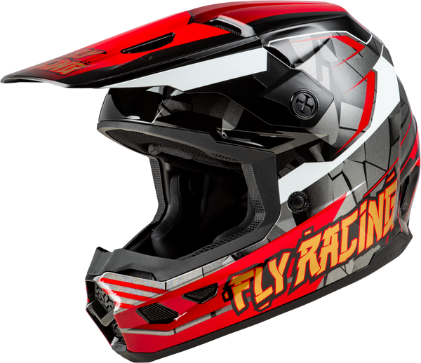 FLY RACING Youth Kinetic Scorched Helmet Red/Black/White A0030639YL