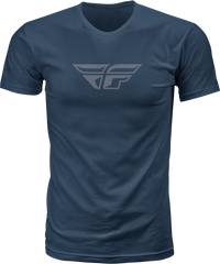 FLY RACING 352-0611M Fly F Wing Tee in Midnight Navy/Grey - Medium