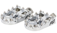 Moto Style Footpeg Set Chrome 2"X3.125"