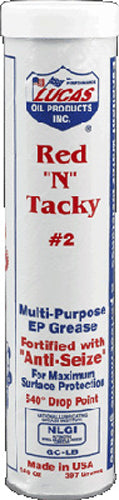 Lucas Red 'N' Tacky #2 Grease 14.5oz Cartridge - Part #10005-30