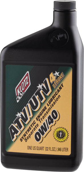 KLOTZ ATVUTV-040 Synthetic Engine Lubricant 0W-40 - 32oz