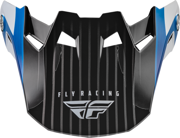 FLY RACING Formula Carbon Prime Visor - Blue/White/Blue - Part #73-47104L