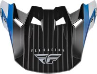 FLY RACING Formula Carbon Prime Visor Blue/White/Blue - Part No. 73-47104M