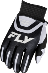 FLY RACING F 16 Gloves Black/White Small - Performance Riding Gloves