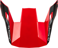 FLY RACING Youth Rayce Helmet Visor Red/Black/White - Part Number 73-91138