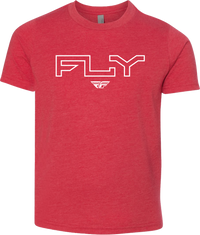 FLY RACING Youth Fly Edge Tee Red Yl - Part Number 354-0309YL