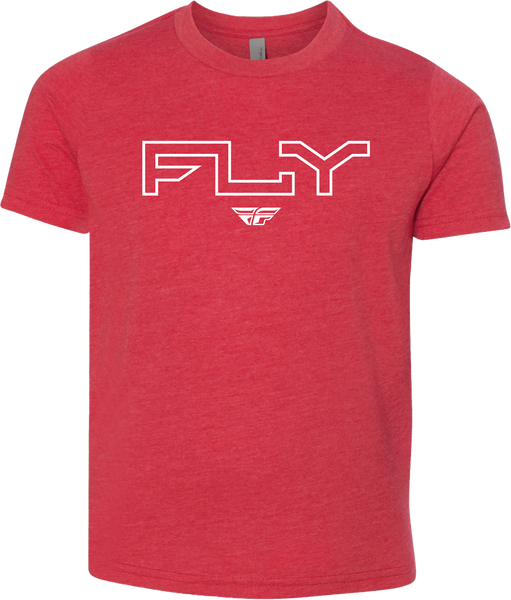 FLY RACING Youth Fly Edge Tee Red Yl - Part Number 354-0309YL