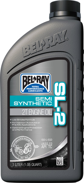 BEL-RAY SL 2 Semi Synthetic 2T Engine Oil 1L - Part Number 99460-B1LW