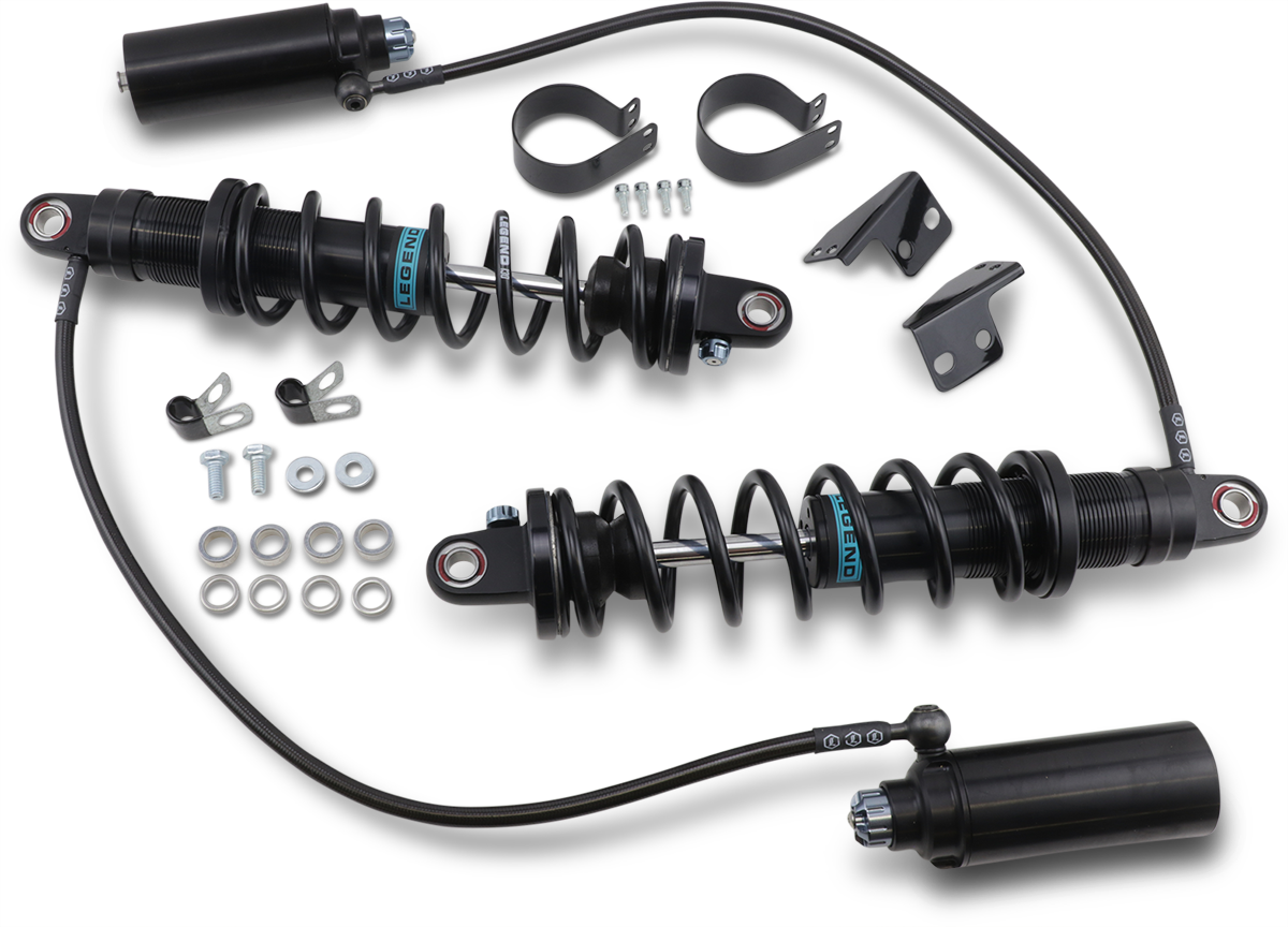 Legend Suspension Revo ARC Remote Reservoir Shocks - 14-Inch Heavy Duty - Black, Part Number 1310-1881