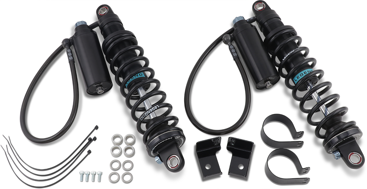 Legend Suspension Revo ARC Remote Reservoir Shocks - 14 inch, Black, Part Number 1310-1884