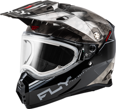 FLY RACING Trekker Cw Conceal Helmet 73-31360L - Black/Grey/White, Large