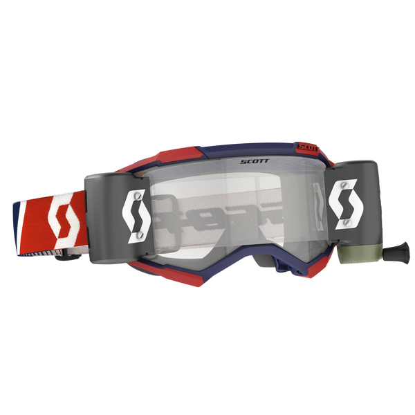 SCOTT Fury Goggle WFS Red/Blue Clear Works Lens - Part Number 278596-1228113