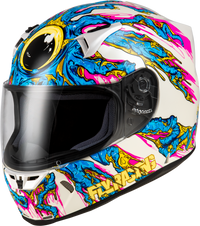 FLY RACING Revolt Space Creep Helmet - Light Blue/White/Pink Large (Part Number: 73-8386L)