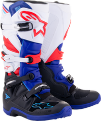 Alpinestars Tech 7 Boots - Black/Blue/Red/White Size 11 (Part Number: 2012014-1732-11)