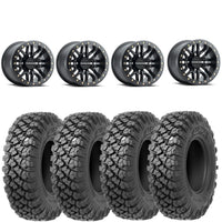 Raceline Ryno beadlock mounted on Valor Alpha tires Set of 4