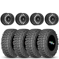 Valor V06 Beadlock 15x8 Satin Black 6+2 on Gladiator X Comp 10 Ply 32x10-15