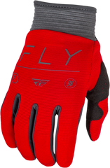 FLY RACING Youth F 16 Gloves Red/Charcoal/White Yxs - Performance Riding Gloves