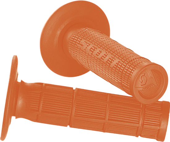 SCOTT Radial Half Waffle Grips Orange 233927-0036 - Ideal for 7/8" Handlebars