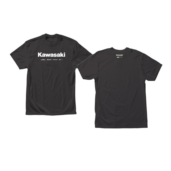 D-COR Kawasaki Racing T-Shirt Black 2X - Part Number 80-119-5