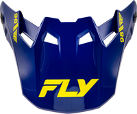 FLY RACING Formula Cc Objective Visor in Navy/Yellow - Medium/Large