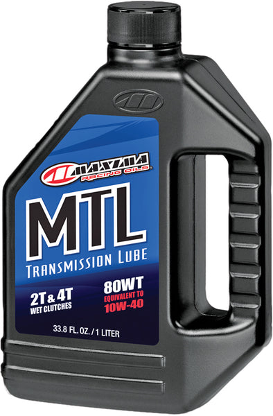 MAXIMA MTL R Fluid Light Racing 80W Liter - Premium Motorcycle Transmission Oil