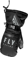 FLY RACING Cascade Mittens Black 363-39303X - Weatherproof Insulated Gloves