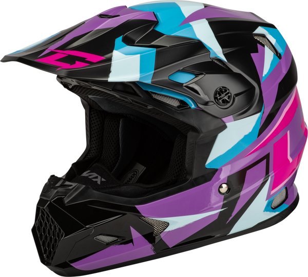 GMAX MX-96 Splinter Helmet Black/Purple/Blue XS - D29611433