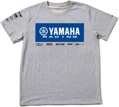 D-COR Yamaha Racing T-Shirt, Grey, Large - Part Number 80-117-3