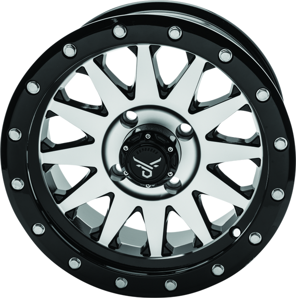 QuadBoss Wagon 14X7 - 5+2 - 4/110 - Black Machined