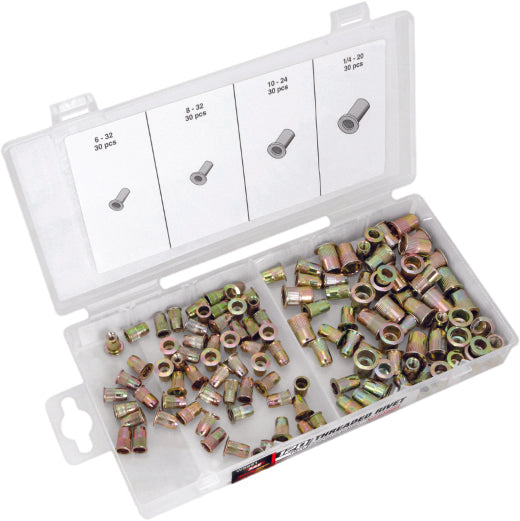 Performance Tool W5251 Threaded Insert Rivets - 30 Pack Variety