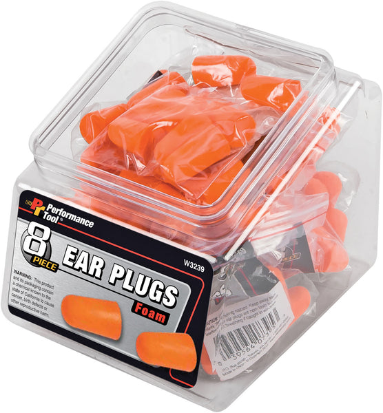 Performance Tool W3239 8 Pack Ear Plugs with 12 Pack Fishbowl Counter Display