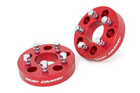 Rough Country | 1.5 Inch Wheel Adapters | 5x5 to 5x4.5 | Red | Jeep Wrangler JK/Wrangler Unlimited (07-18) | 1100RED