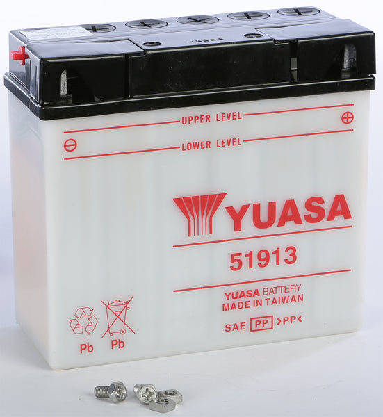 YUASA 51913 Conventional Battery (Part Number: YUAM2219A)