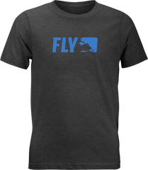 Fly Youth Primary Tee Charcoal Yl