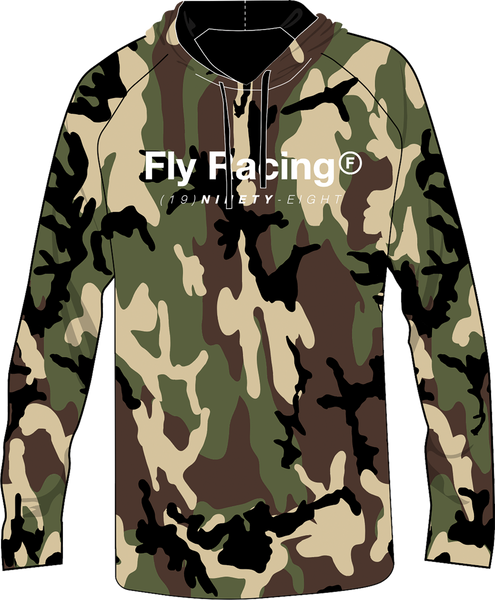 FLY RACING 354-0300M Fly Trademark Hoodie in Army Camo