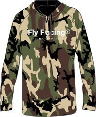 FLY RACING 354-0300M Fly Trademark Hoodie in Army Camo