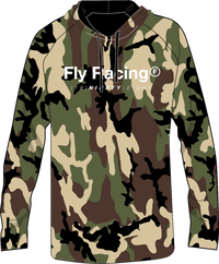 FLY RACING 354-0300L Fly Trademark Hoodie in Army Camo - Large