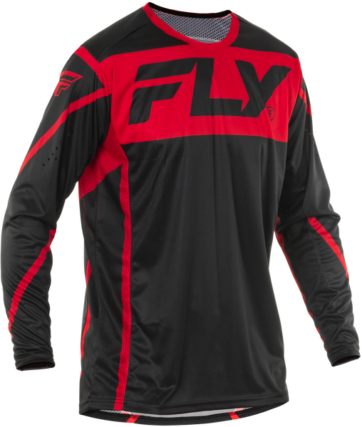 FLY RACING Lite Jersey Black/Red - Part Number 378-721L