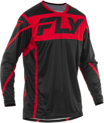 FLY RACING Lite Jersey Black/Red - Part Number 378-721L