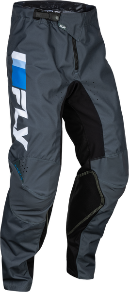 FLY RACING Youth Kinetic Prix Pants - Bright Blue/Charcoal/White, Part No 377-43022