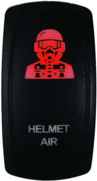 DragonFire Racing Lighted Switch Hel Air On/Off Red