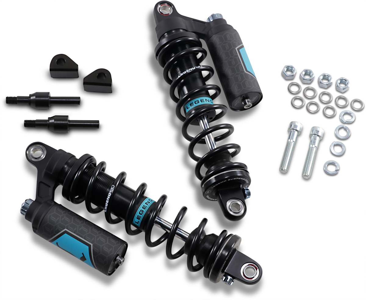 Legend Suspension Revo ARC Piggyback Shocks for FXR 1984-2000, 13" Heavy Duty Black Part 1310-1899