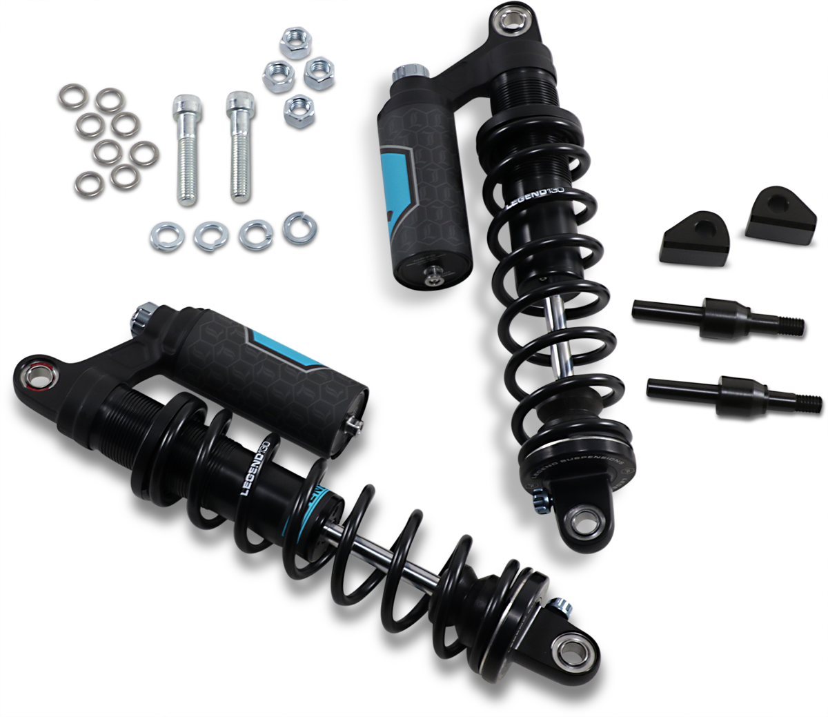Legend Suspension Revo ARC Piggyback Shocks for 1984-2000 FXR Models, 14-Inch Heavy Duty Black