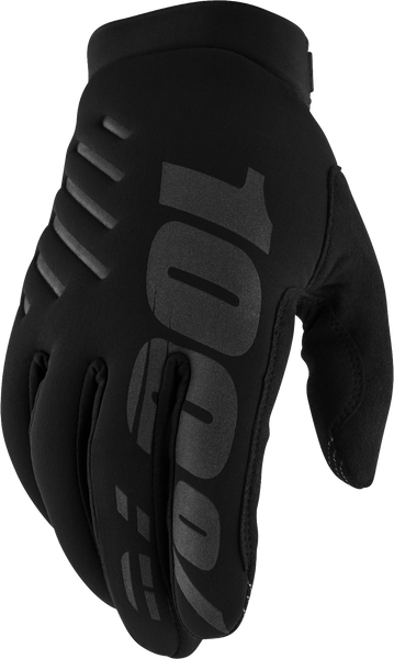 100-PERCENT Brisker Women's Gloves Black MD - Perfect for Cold Weather Riding