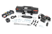 Rough Country | 6500-LB Winch W/ Remote | UTV | Synthetic Rope | RS6500SA