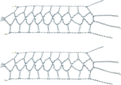 KIMPEX Tire Chains - V-Bar - Diamond - Pair 233579