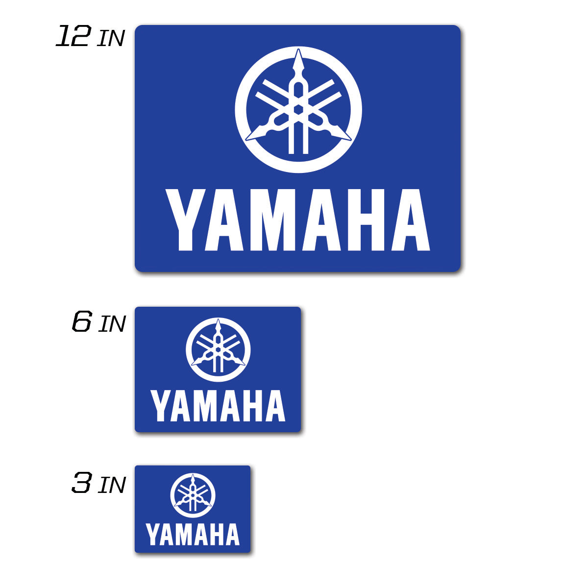 Yamaha Icon Decal 12" Squared Yamaha Icon Decal 12" Squared