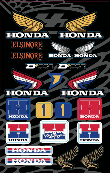 D-COR Decal Sheets Honda 40-10-103 - Customizable Graphics for Your Vehicle